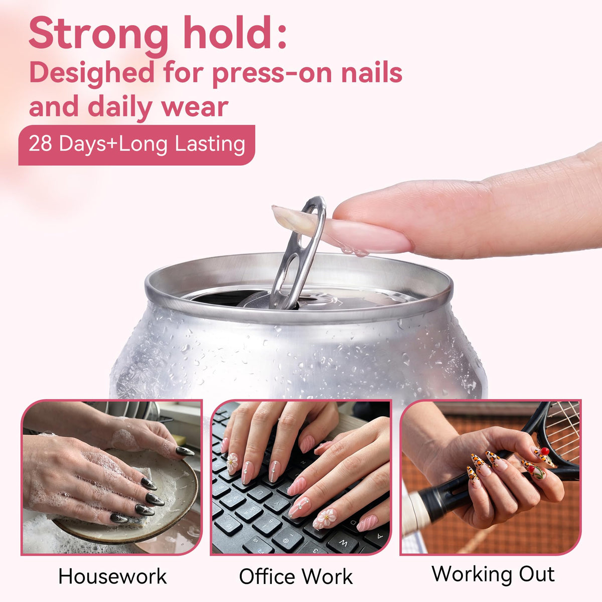 Makartt colle pour ongles press-on 10ML application précise