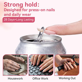 Makartt colle pour ongles press-on 10ML application précise