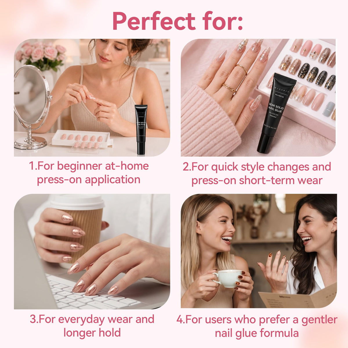 Makartt colle pour ongles press-on 10ML packaging