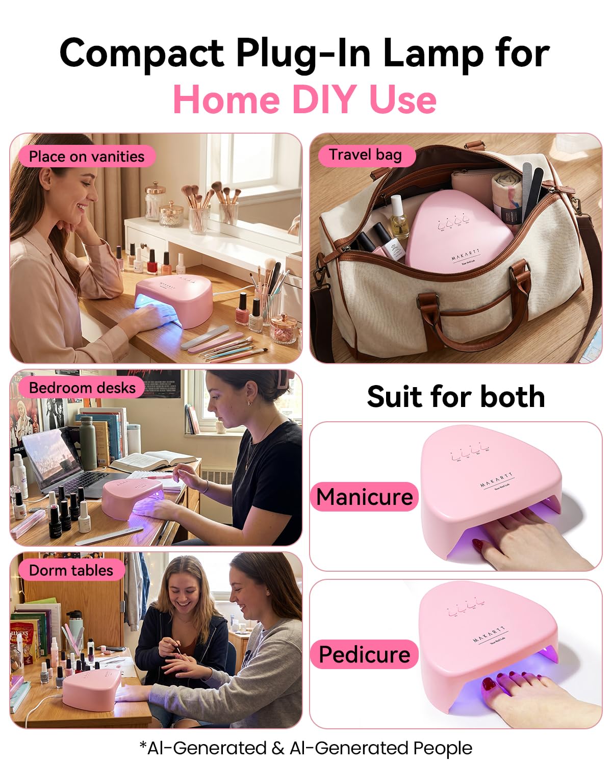 Makartt lampe UV avec minuterie de 5 secondes