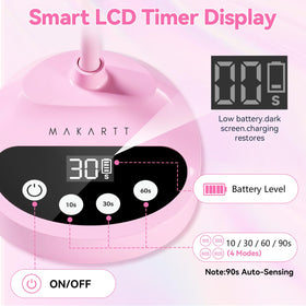 Makartt lampe UV LED en situation sur une table de manucure
