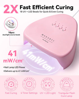 Makartt lampe UV rose avec adaptateur d'alimentation