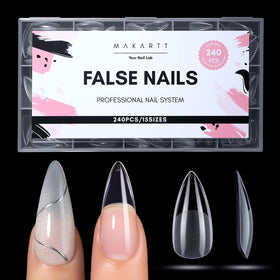 Makartt tips d'ongles amande 240PCS en boîte