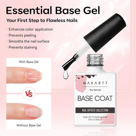 Makartt top coat brillant en application sur des ongles
