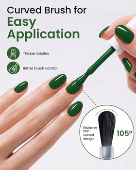 Makartt Vernis à Ongles Gel Vert dans son emballage