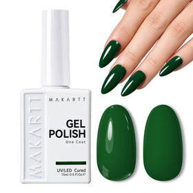 Makartt Vernis à Ongles Gel Vert Ultra-Pigmenté 15ml vue de face
