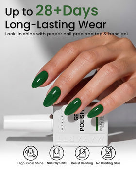 Makartt Vernis Gel vert avec finition brillante