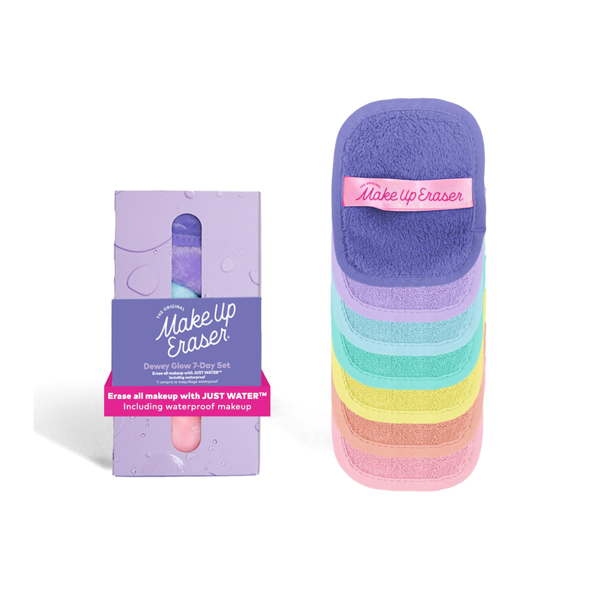 MakeUp Eraser 7-Day Set vue avant avec plusieurs lingettes démaquillantes
