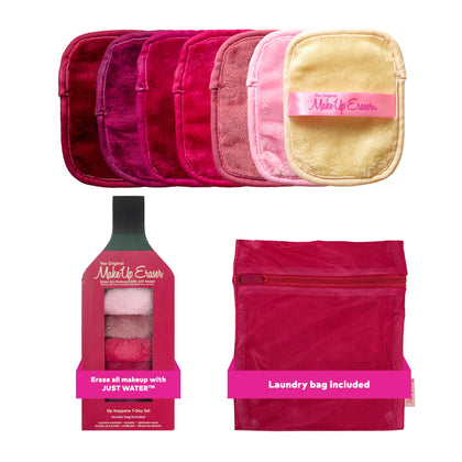 MakeUp Eraser Ensemble de 7 lingettes démaquillantes vue avant