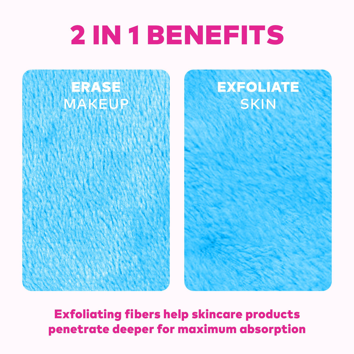 MakeUp Eraser Original PRO montrant le côté à fibres courtes