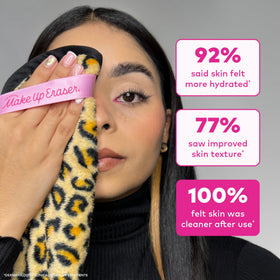 MakeUp Eraser PRO avec des produits de maquillage