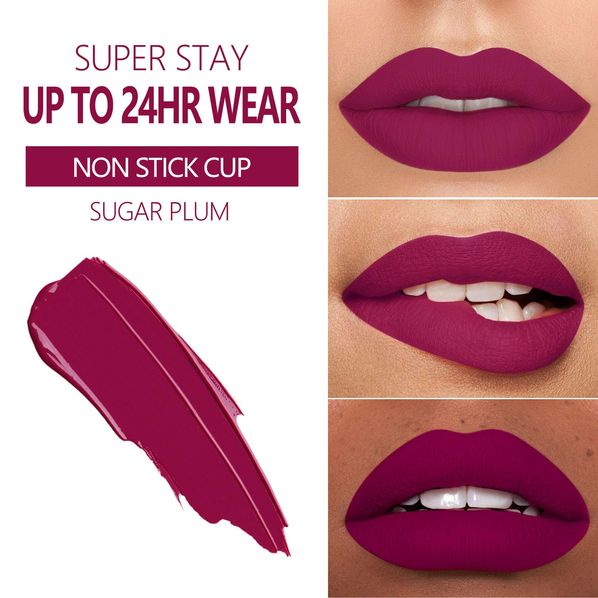 MAKI YIKA Rouge à Lèvres Mat tube ouvert avec couleur visible