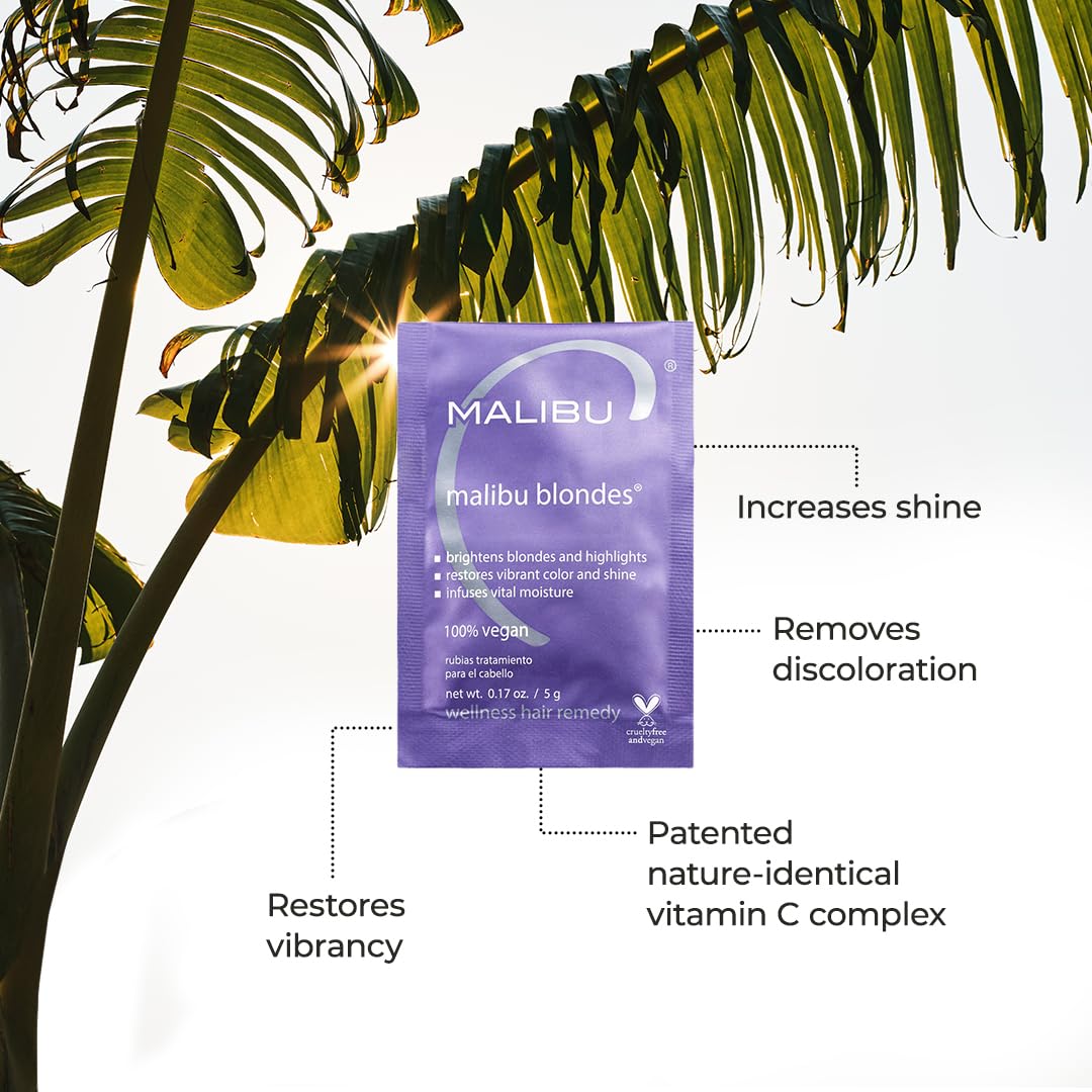 Malibu C Blondes Wellness Remedy, cristaux dans les mains