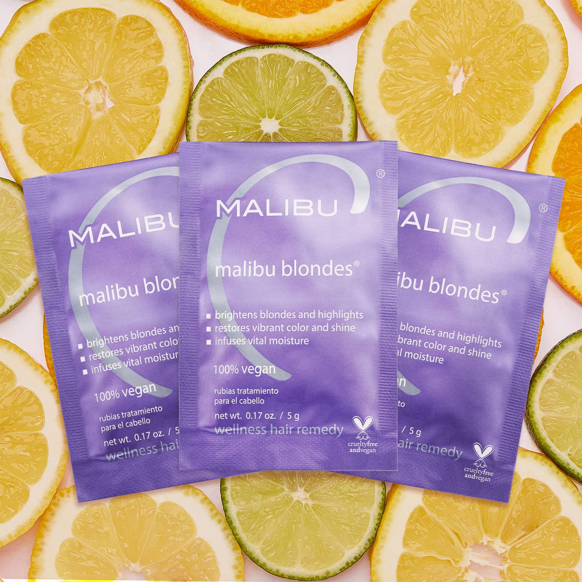 Malibu C Blondes Wellness Remedy sachets, vue arrière