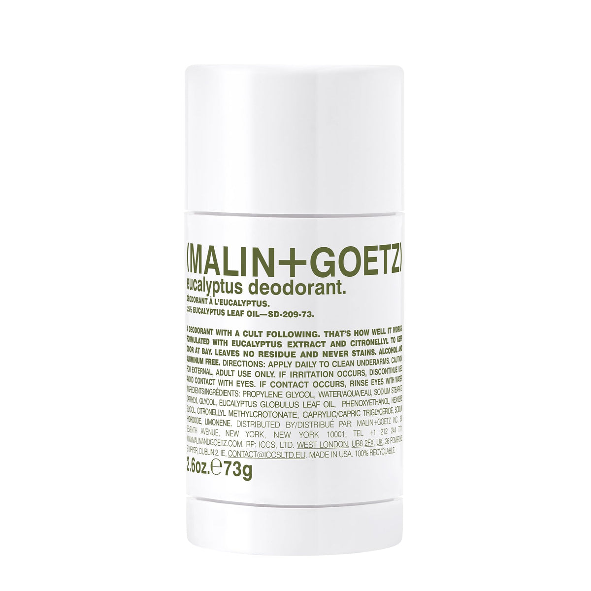 MALIN+GOETZ Déodorant Eucalyptus 2,6 fl oz vue avant