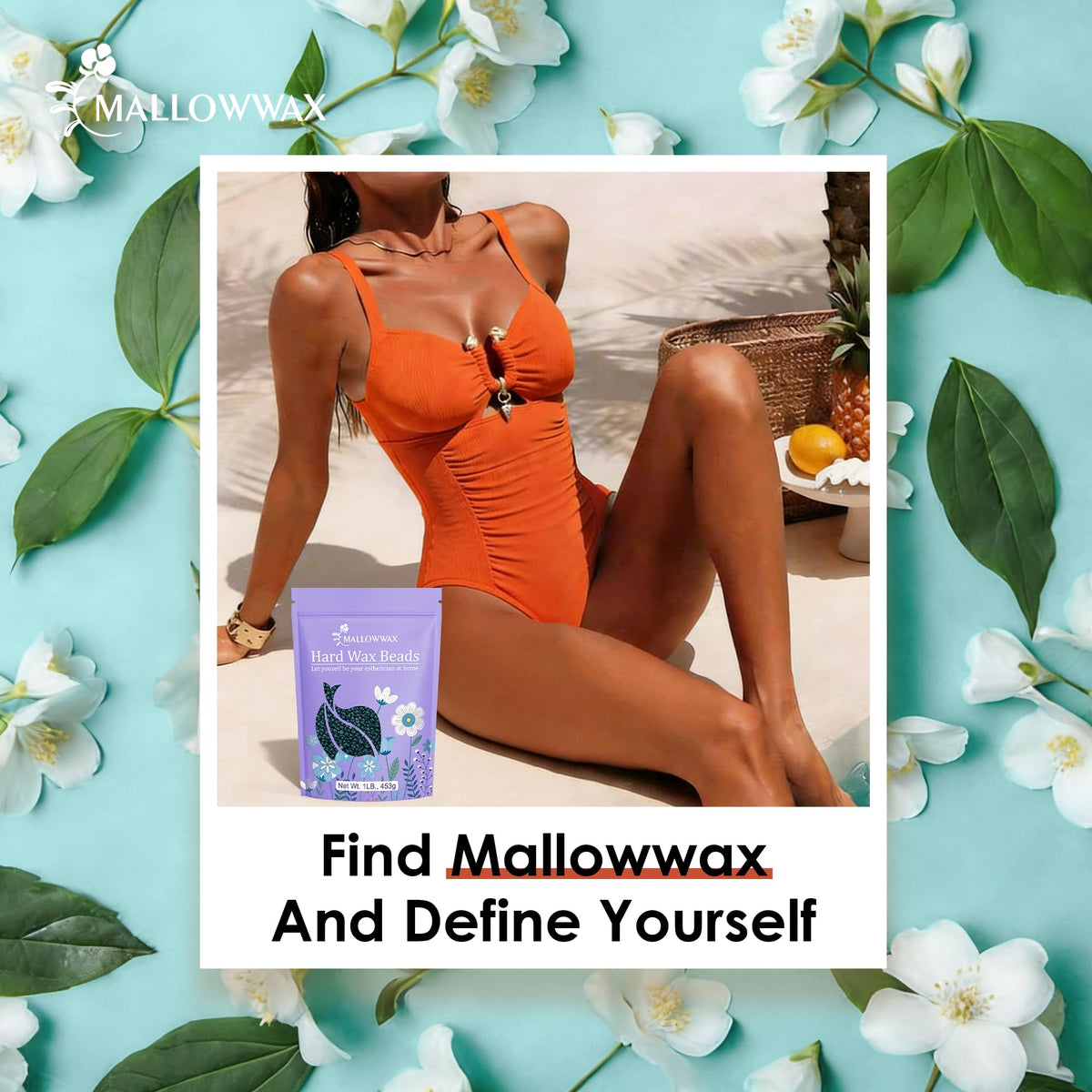 Mallowwax Cire dure perles 440g, épilation des aisselles
