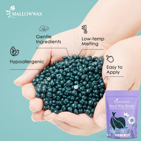 Mallowwax Cire dure perles 440g, épilation du visage