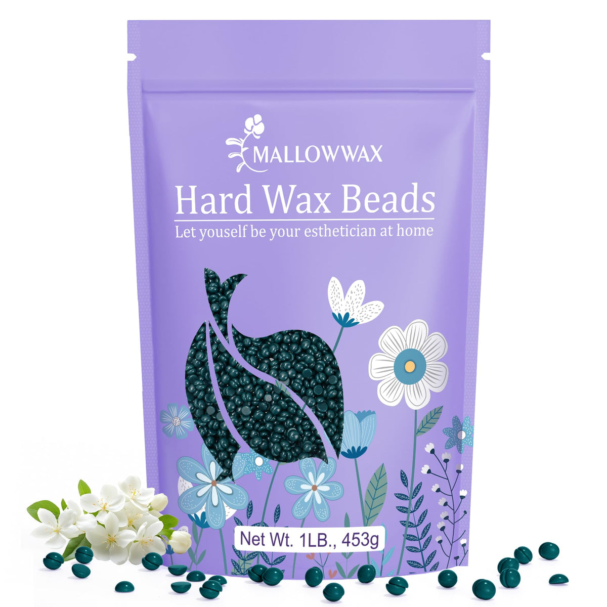 Mallowwax Cire dure perles 440g, vue de face