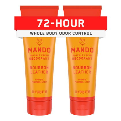 Mando déodorant corporel homme crème tube de 200g vue avant