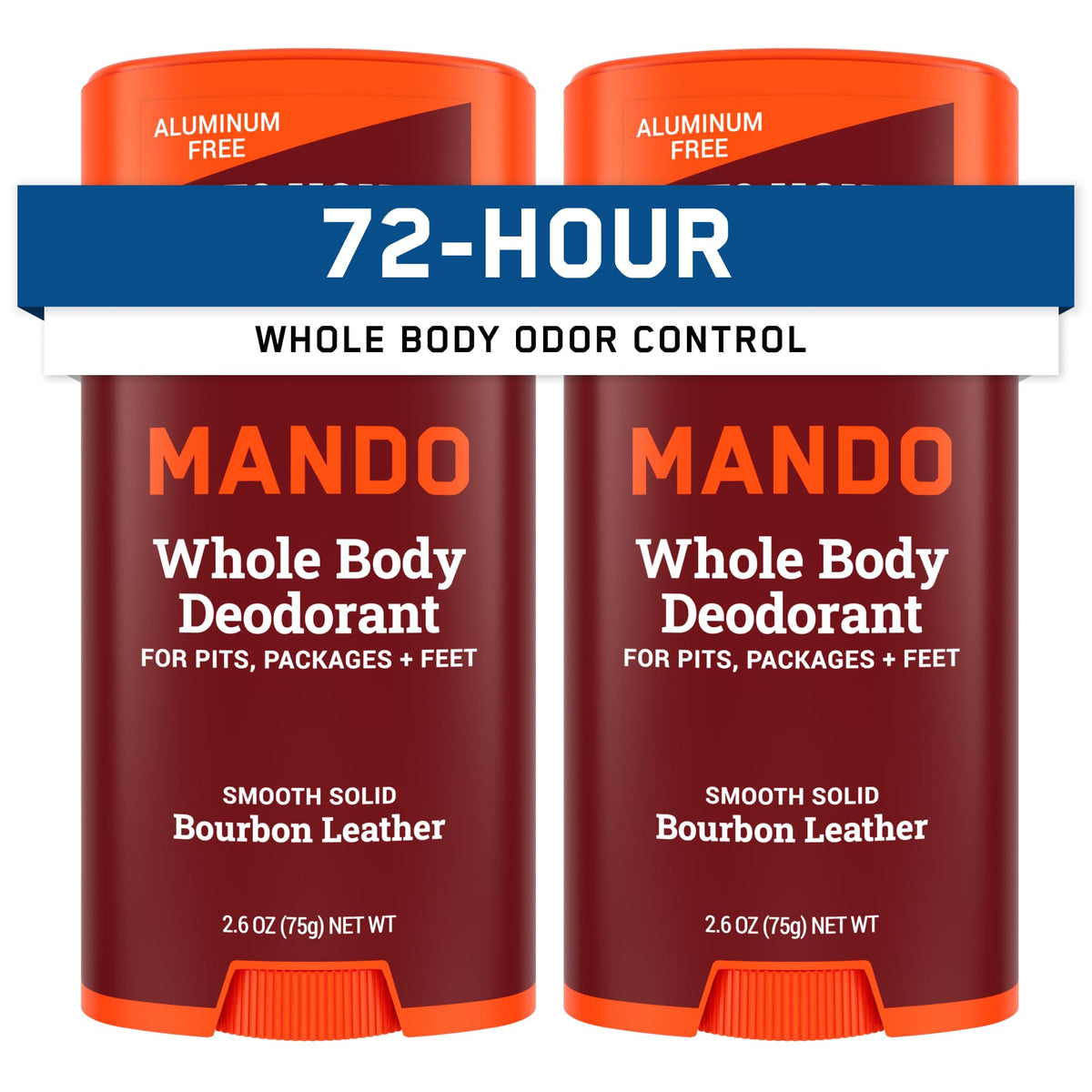Mando déodorant corporel pour hommes stick solide vue avant
