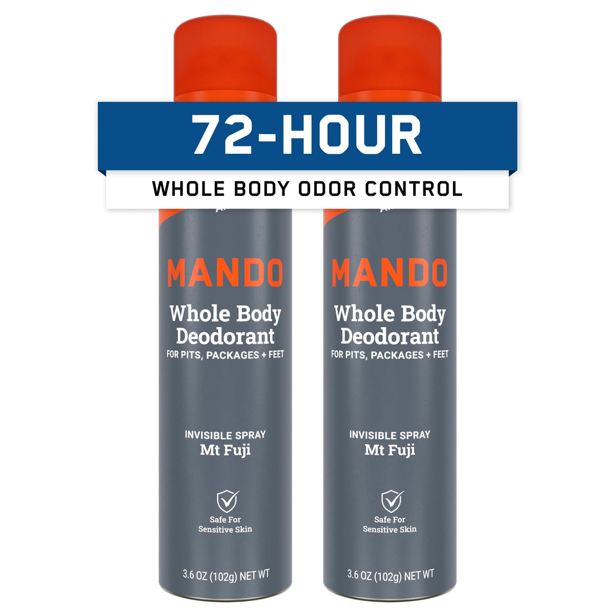 Mando Déodorant Corporel Spray Homme 3,6 oz - vue de face