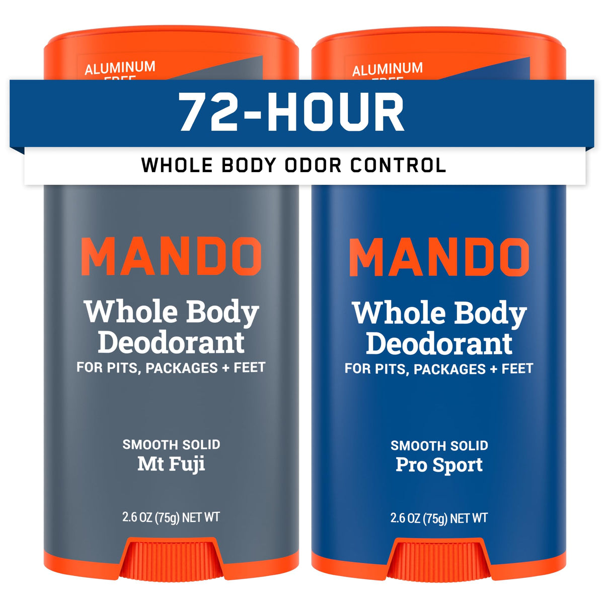 Mando Déodorant Corps Complet Homme stick solide 2,6 oz vue avant