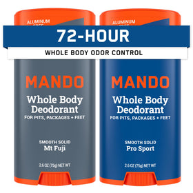 Mando Déodorant Corps Complet Homme stick solide 2,6 oz vue avant