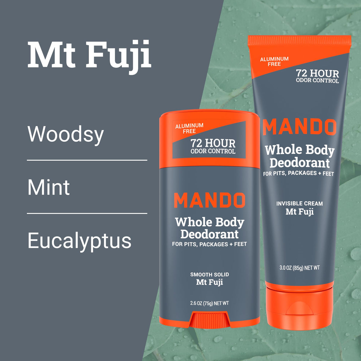 Mando Déodorant Corps Complet stick solide en application