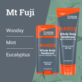 Mando Déodorant Corps Complet stick solide en application
