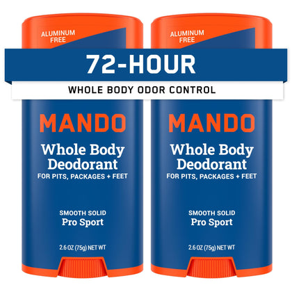 Mando Déodorant Corps Entier pour Hommes stick solide vue avant