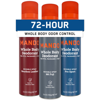 Mando déodorant corps entier spray 3,6 oz vue avant