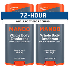 Mando Déodorant Corps Stick Solide 2,6 oz, paquet de 2 avec design Mt Fuji