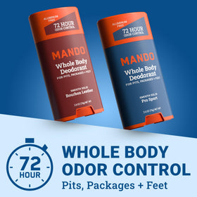 Mando Déodorant Solide Homme 2,6 oz vue arrière
