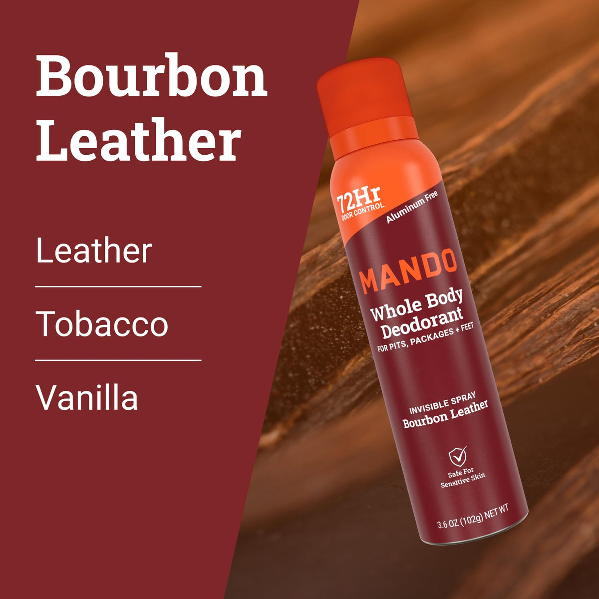 Mando Déodorant Spray 2 packs, présentation