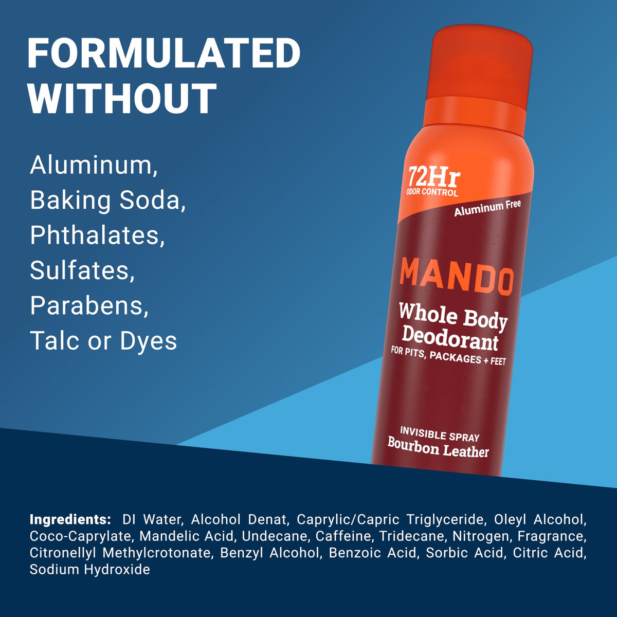 Mando Déodorant Spray 3,6 oz, vue arrière