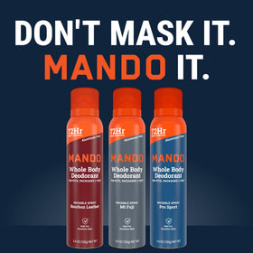 Mando déodorant spray avec des ingrédients naturels