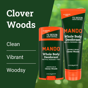 Mando Déodorant Stick solide en position verticale