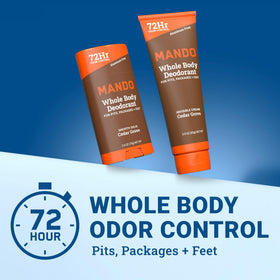 Mando Stick Solide Déodorant Cèdre avec son emballage