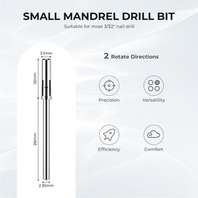 Mandrin Lavinda 3/32'' avec bande de ponçage installée