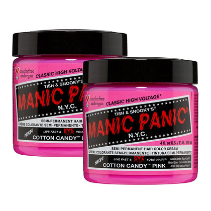 MANIC PANIC Rose Bonbon coloration semi-permanente 4oz vue de face