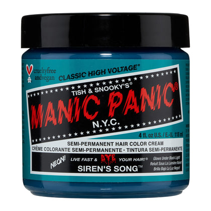 MANIC PANIC Siren's Song 4oz pot de coloration bleu-vert
