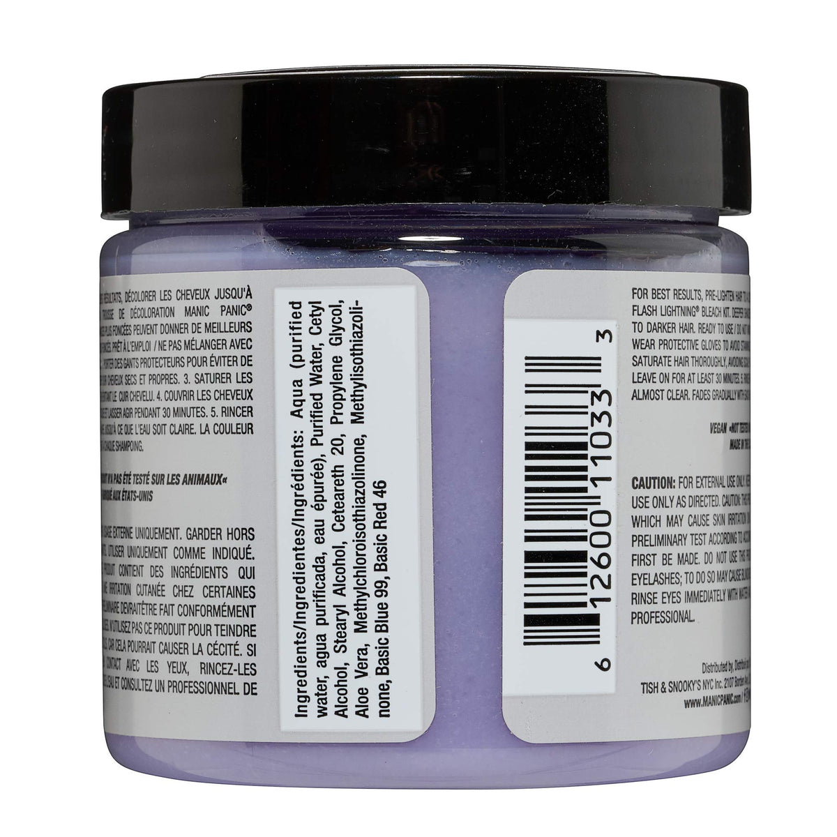 MANIC PANIC Toner Cheveux Virgin Snow 4oz arrière