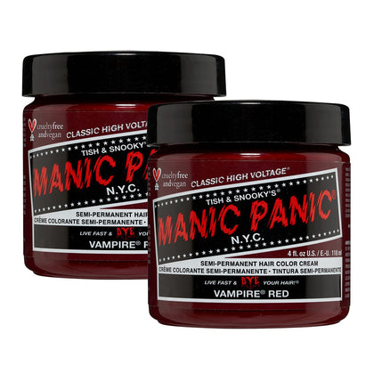 MANIC PANIC Vampire Red coloration semi-permanente 4oz vue de face