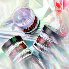 MANIC PANIC Virgin Snow teinture semi-permanente 450g application sur cheveux