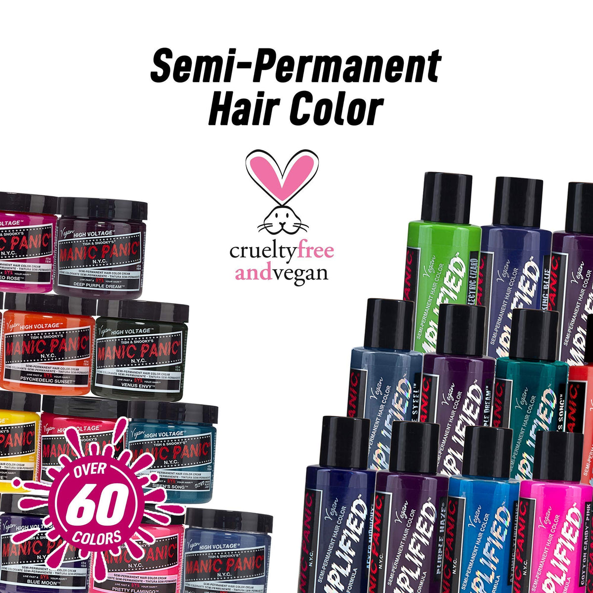 MANIC PANIC Virgin Snow teinture semi-permanente 450g détails de la formule