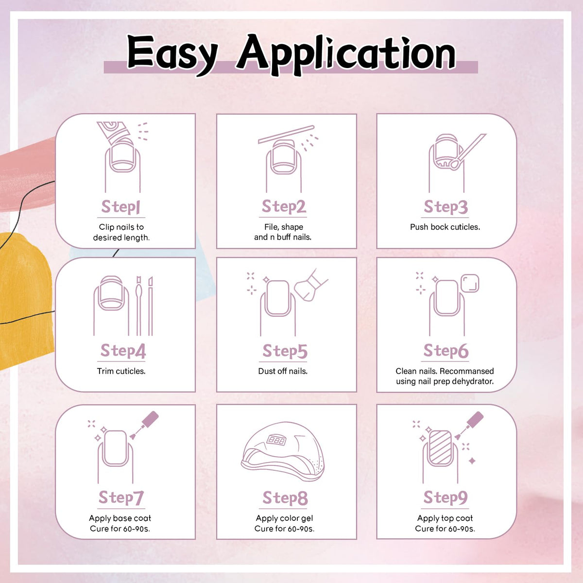 Manucure à domicile utilisant le kit JEWHITENY