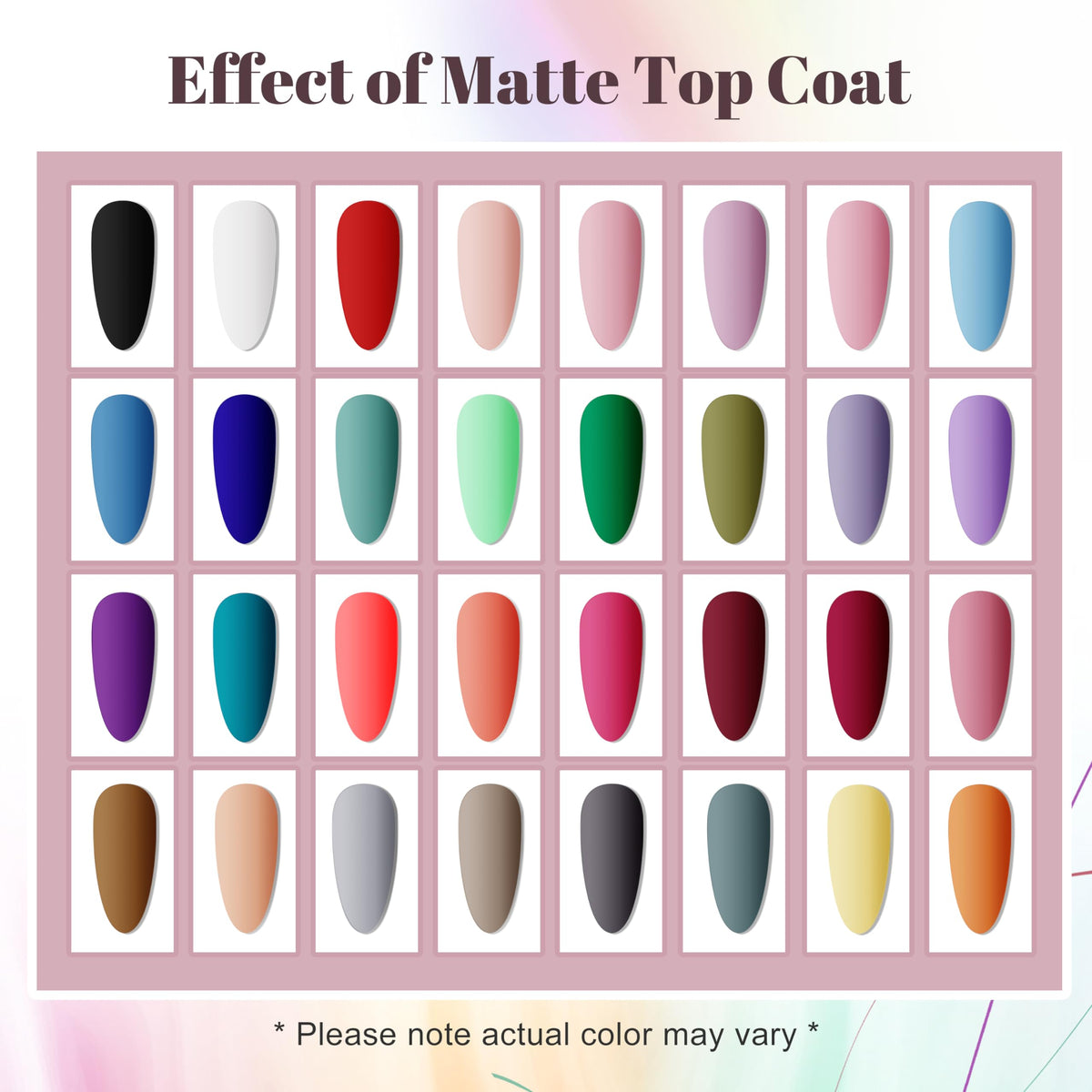 Manucure avec le set de vernis à ongles JODSONE