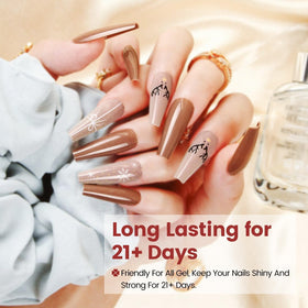 Manucure avec le top coat gel JODSONE terminé