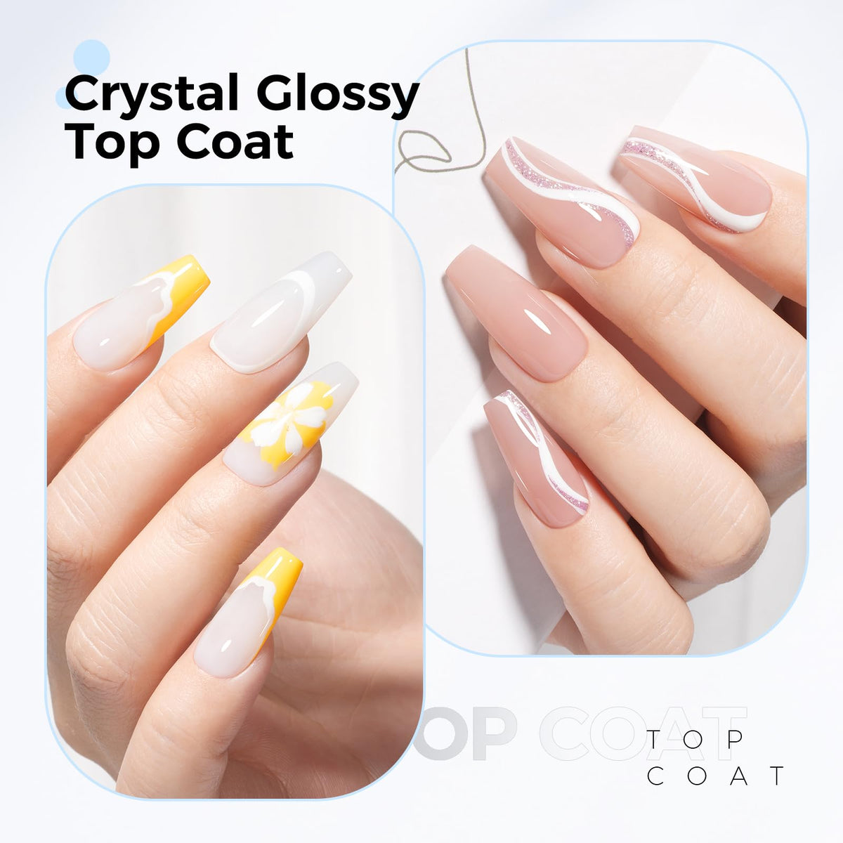 Manucure avec le Top Coat TOMICCA 15ml