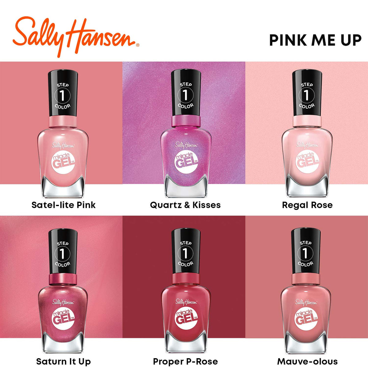 Manucure avec le vernis Sally Hansen Miracle Gel™ Mauve-olous